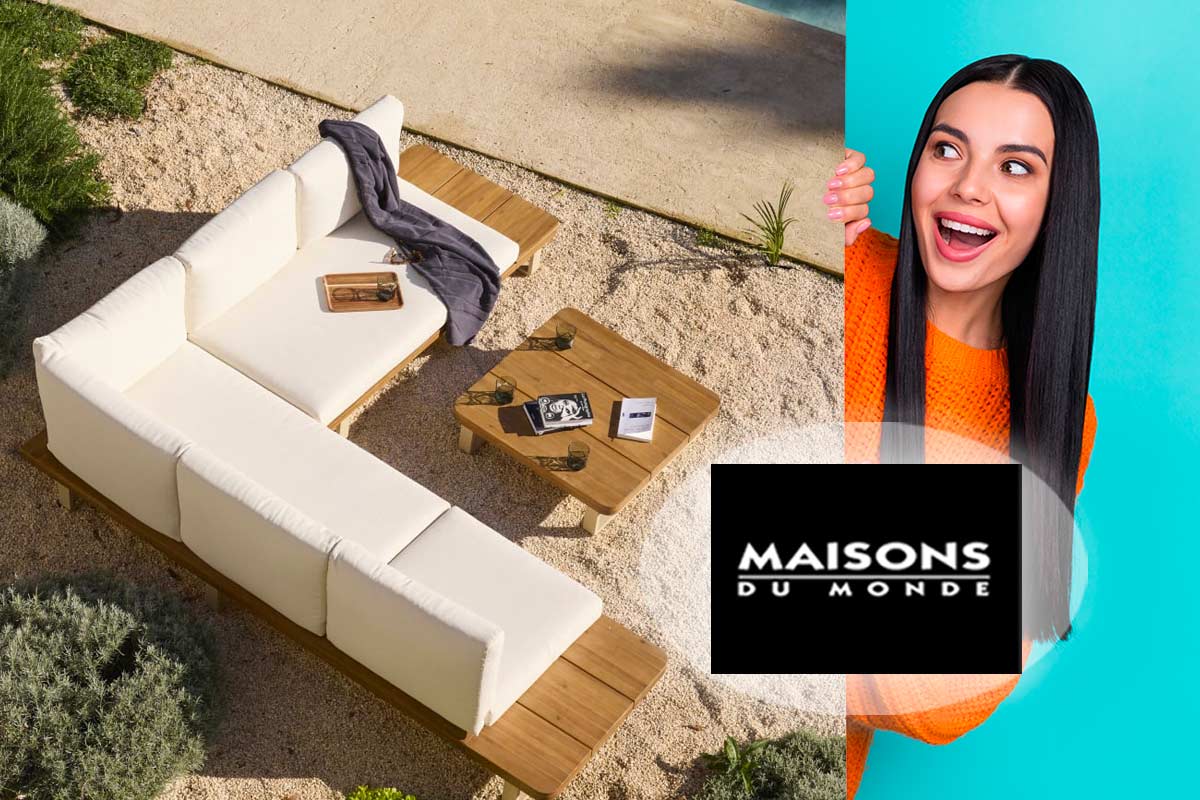 Beige, acacia e cuscini écru, la novità Maisons du Monde che rende più morbido l'outdoor 2026
