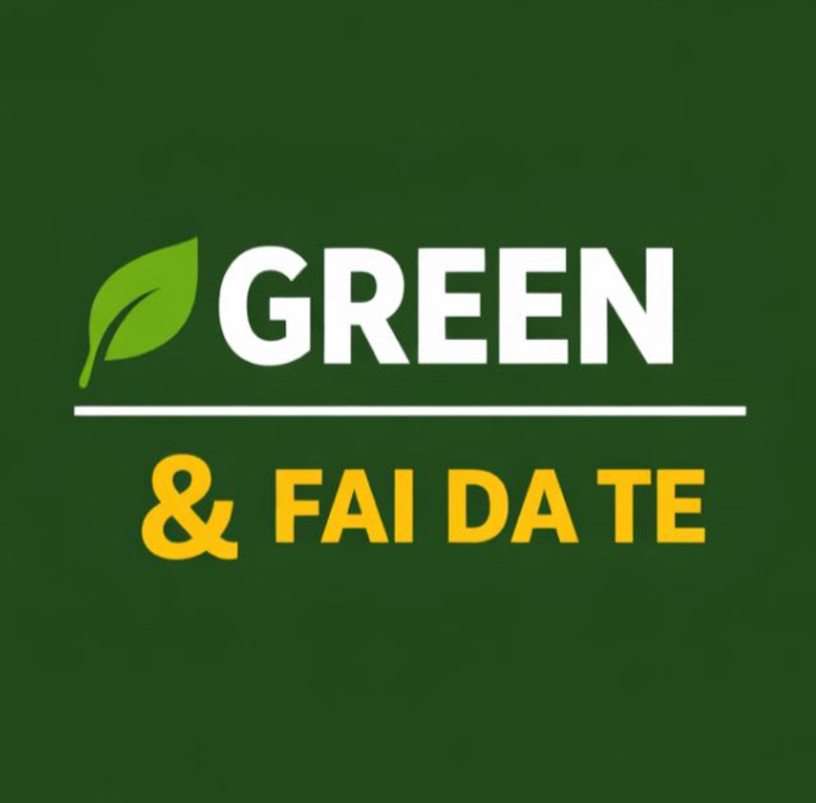 canale Whatsapp green e fai da te