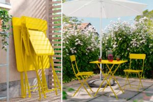 Il set IKEA giallo che segue il trend balcone 2026 e cambia subito i piccoli spazi