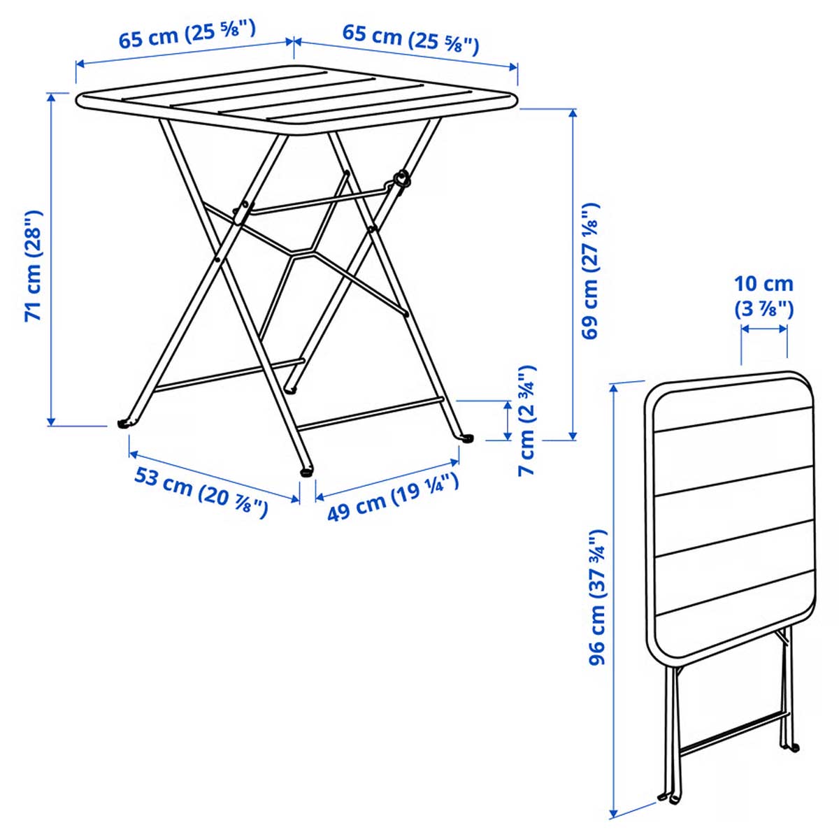 set SUNDSÖ di IKEA misura tavolo