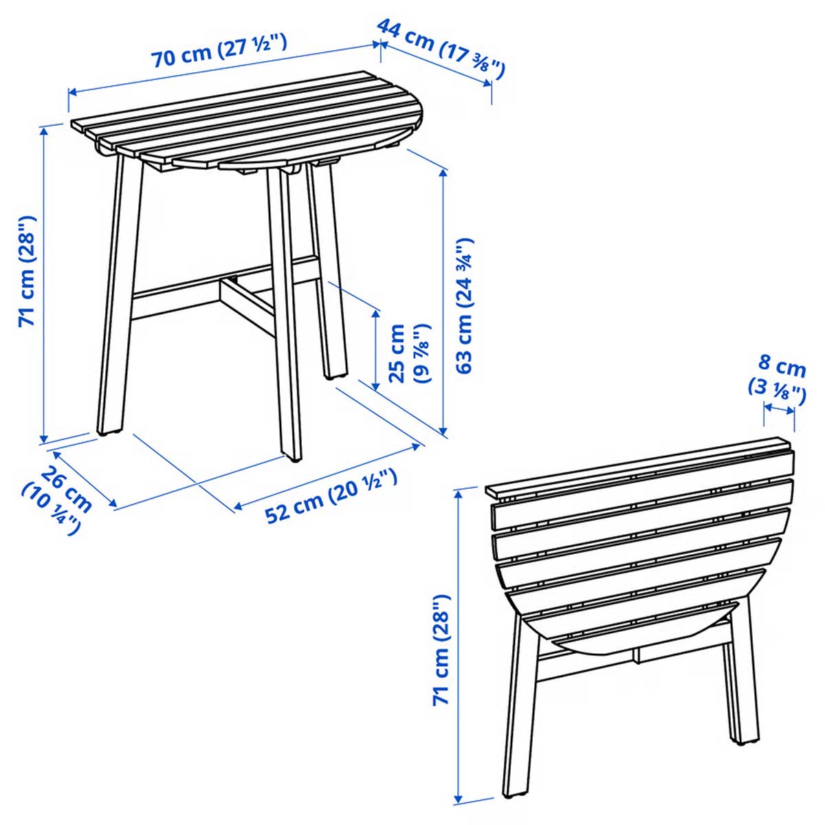 Misure tavolo IKEA ASKHOLMEN