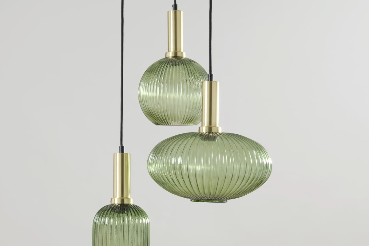 Lampada a sospensione Omaja in vetro verde Maisons du Monde