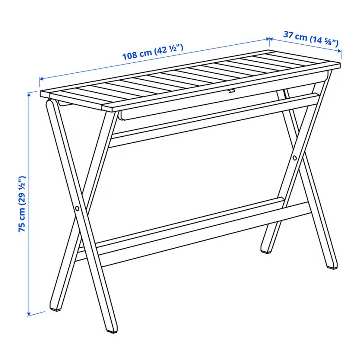 misure NÄMMARÖ tavolo IKEA