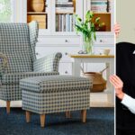 Il motivo a scacchi torna in soggiorno con la nuova poltrona STRANDMON IKEA