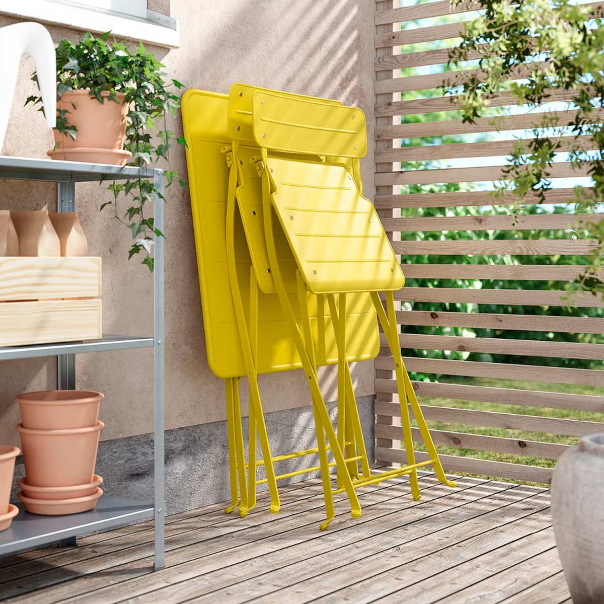 sedia SUNDSÖ di IKEA piegata
