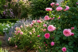 Rose rifiorenti curate a luglio dopo il taglio dei fiori sfioriti