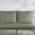 Divano da giardino Maisons du Monde verde kaki a due posti