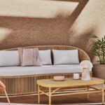 Terrazzo con tappeto da esterno Maisons du Monde MORELLO beige e marrone