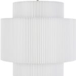 Lampada a sospensione DORIANE in lino bianco Maisons du Monde