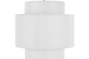 Lampada a sospensione DORIANE in lino bianco Maisons du Monde