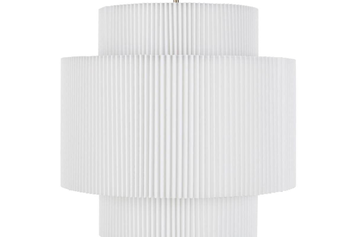 Lampada a sospensione DORIANE in lino bianco Maisons du Monde