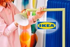 Lampada da terra IKEA PS 2026 gialla