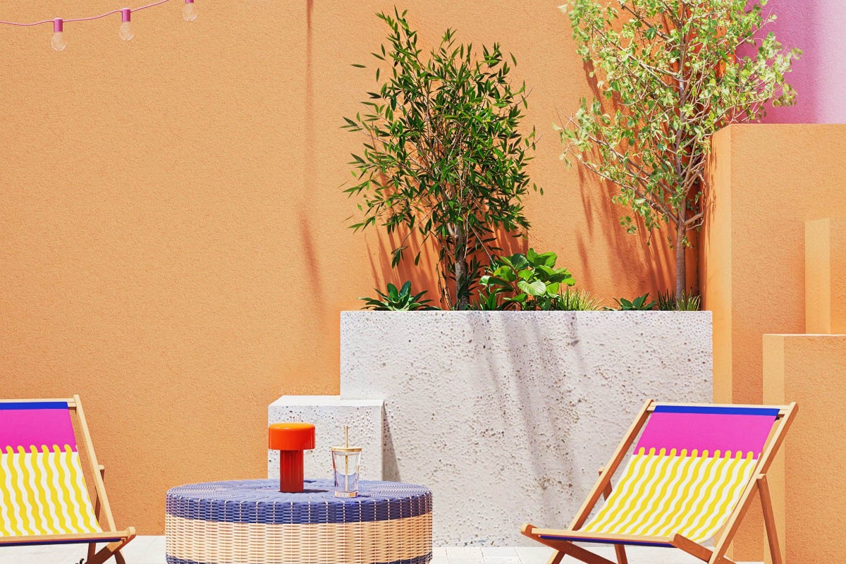 Lampada touch da esterno senza fili arancione Nils Maisons du Monde