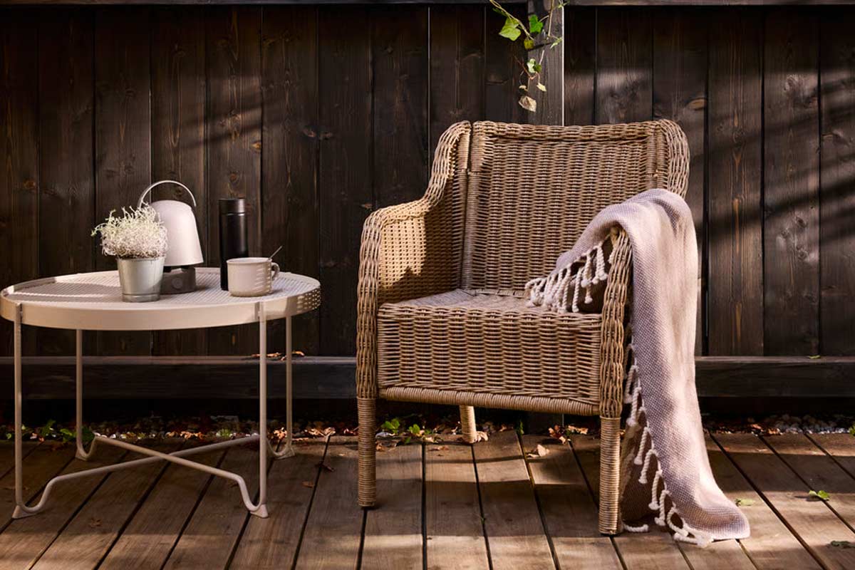 Sedie IKEA ULVEVÄR effetto rattan
