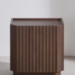 Comodino BOSCO Maisons du Monde in rovere tinto marrone scuro