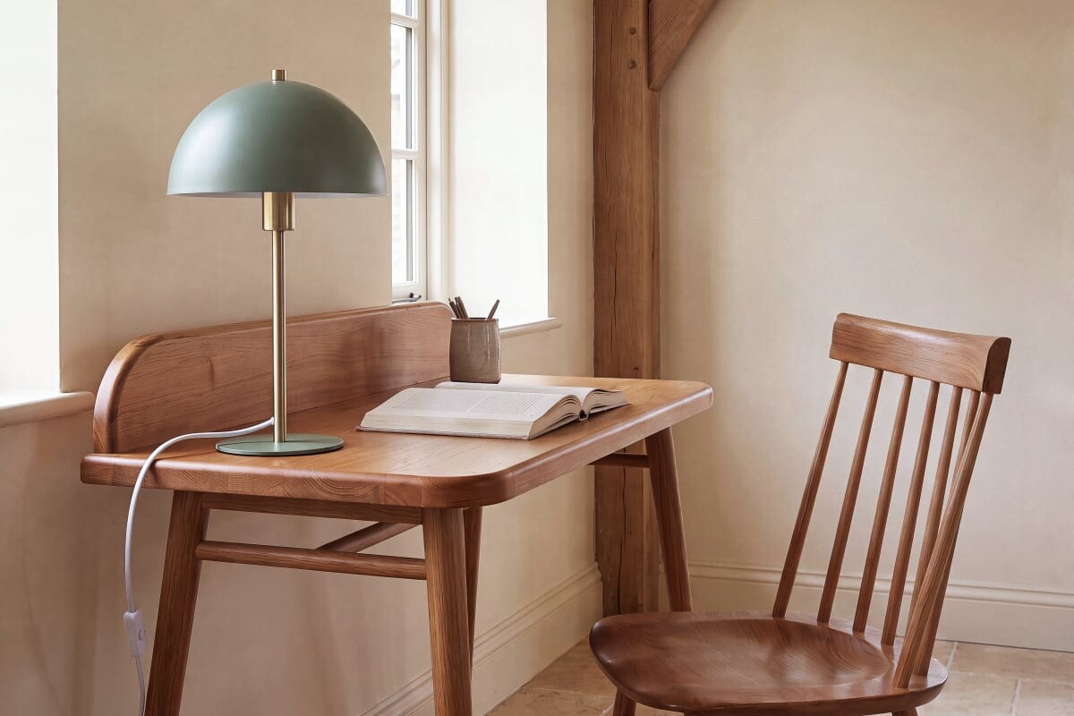 Lampada a fungo DAVY verde e dorata di Maisons du Monde