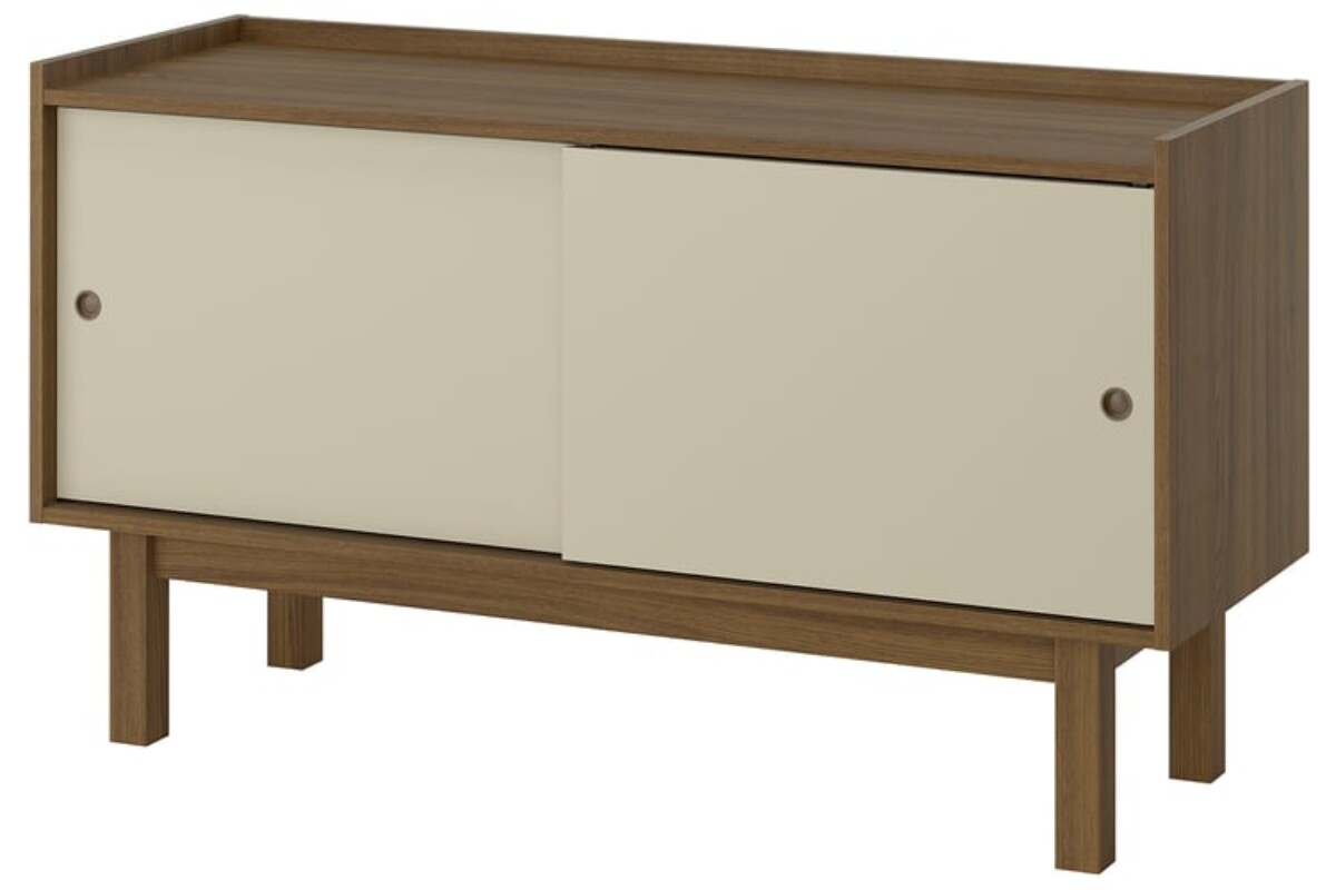 Vista frontale del buffet FÖRSÄLJARE IKEA da 140 centimetri