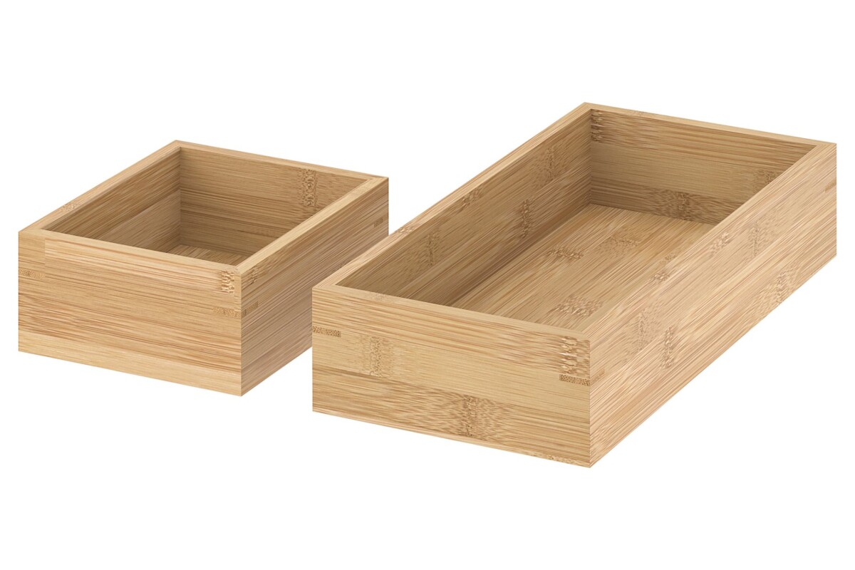 Set di due vassoi TAVELÅN IKEA in bambù naturale