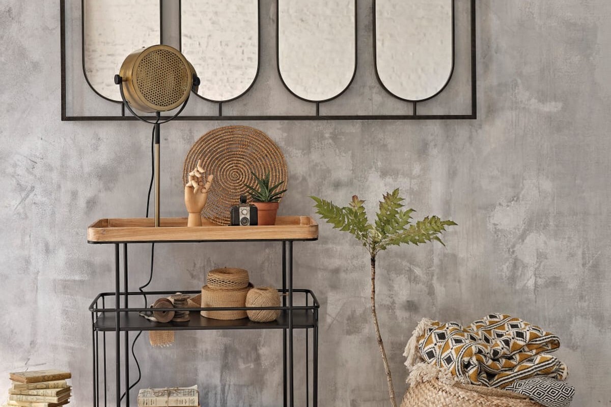 Carrello GLASGOW marrone e nero di Maisons du Monde
