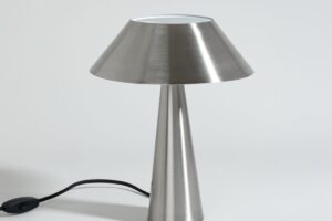 Lampada conica KYOTO Maisons du Monde in acciaio argentato