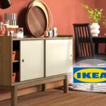 Buffet FÖRSÄLJARE IKEA beige con ante scorrevoli