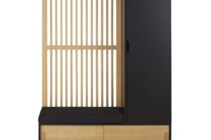Mobile da ingresso SCILO Maisons du Monde in legno e grigio antracite
