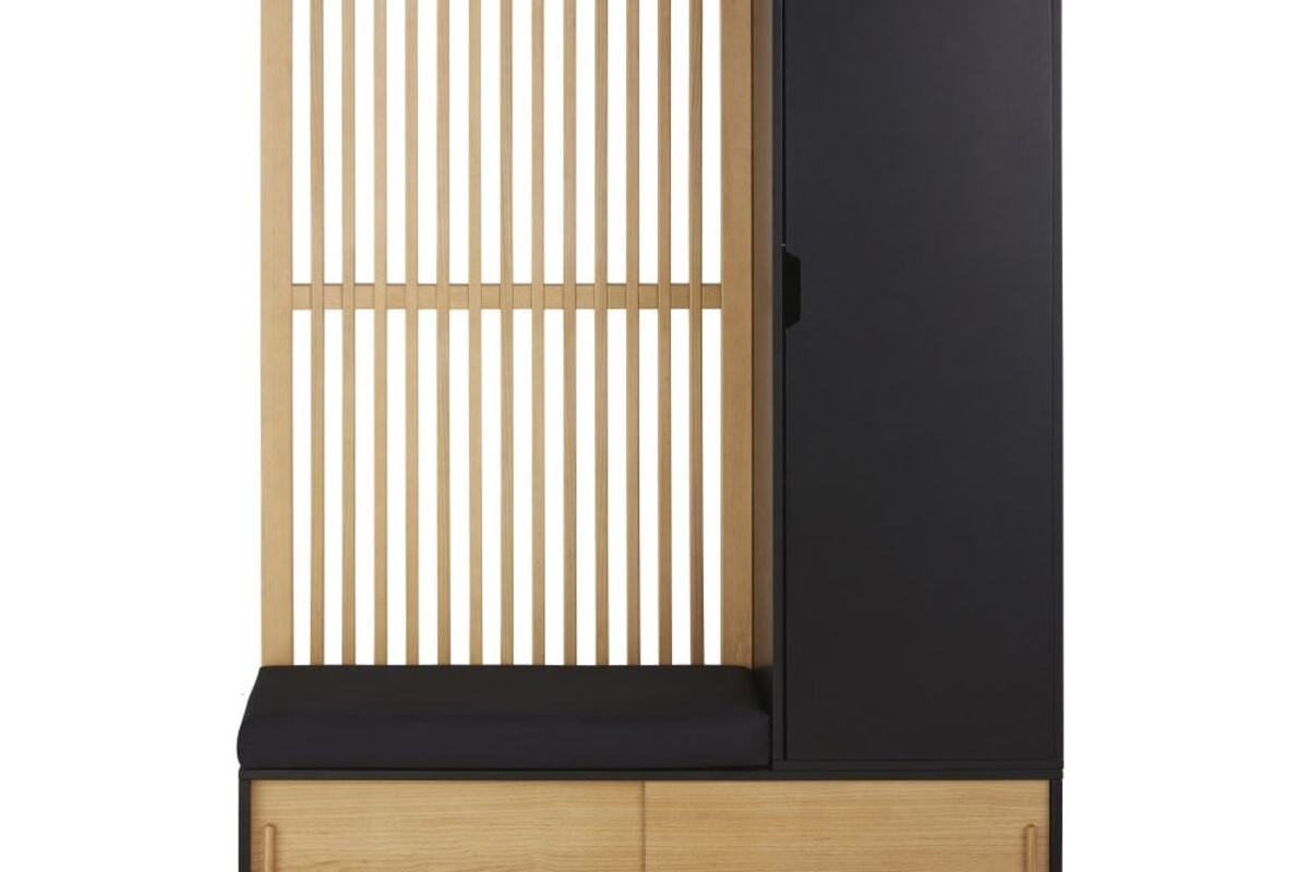 Mobile da ingresso SCILO Maisons du Monde in legno e grigio antracite