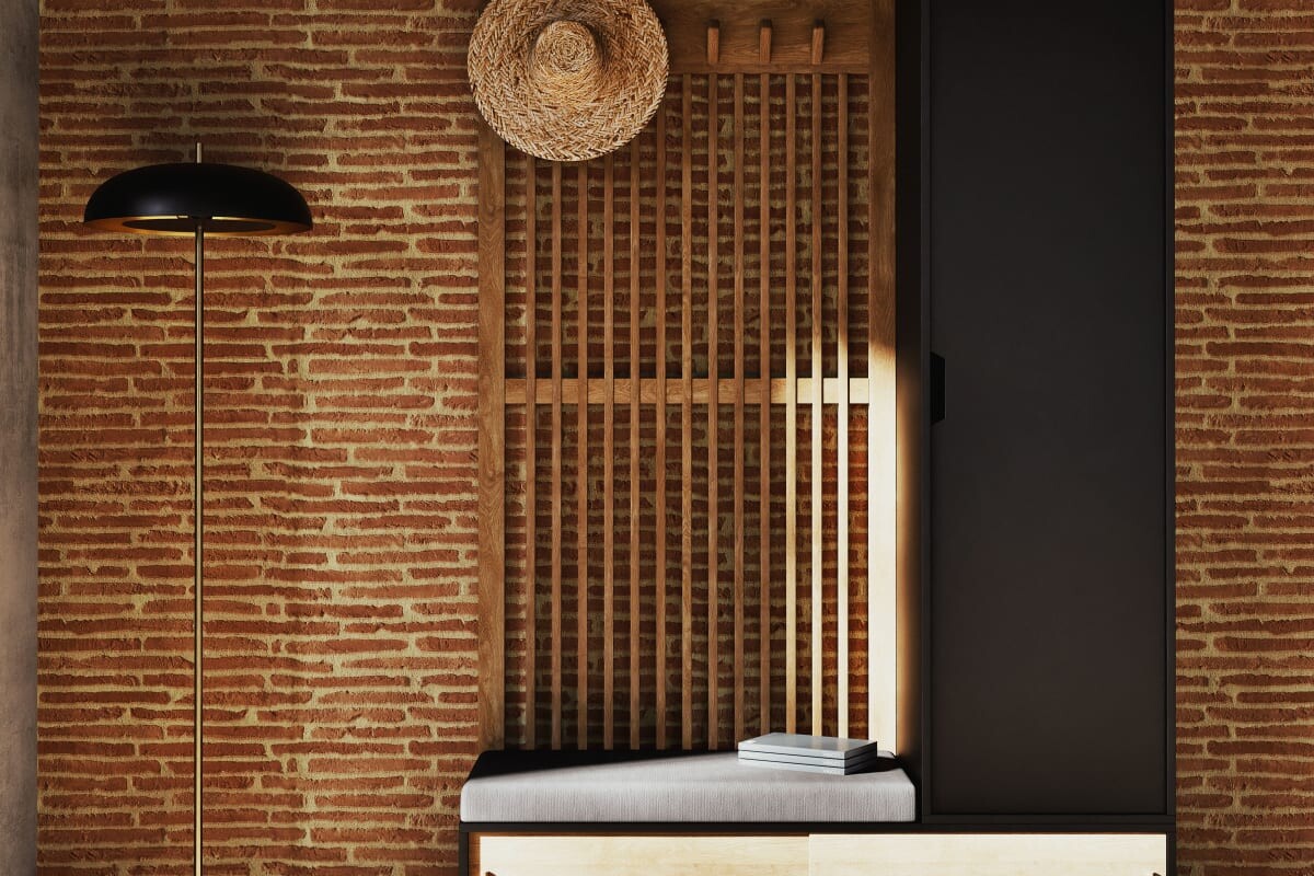 SCILO Maisons du Monde con panca, ganci e tre ante