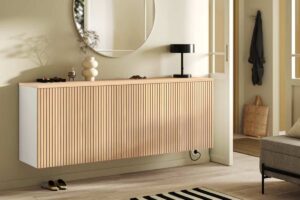 IKEA usa il rovere per rendere più accogliente il mobile sospeso BESTÅ