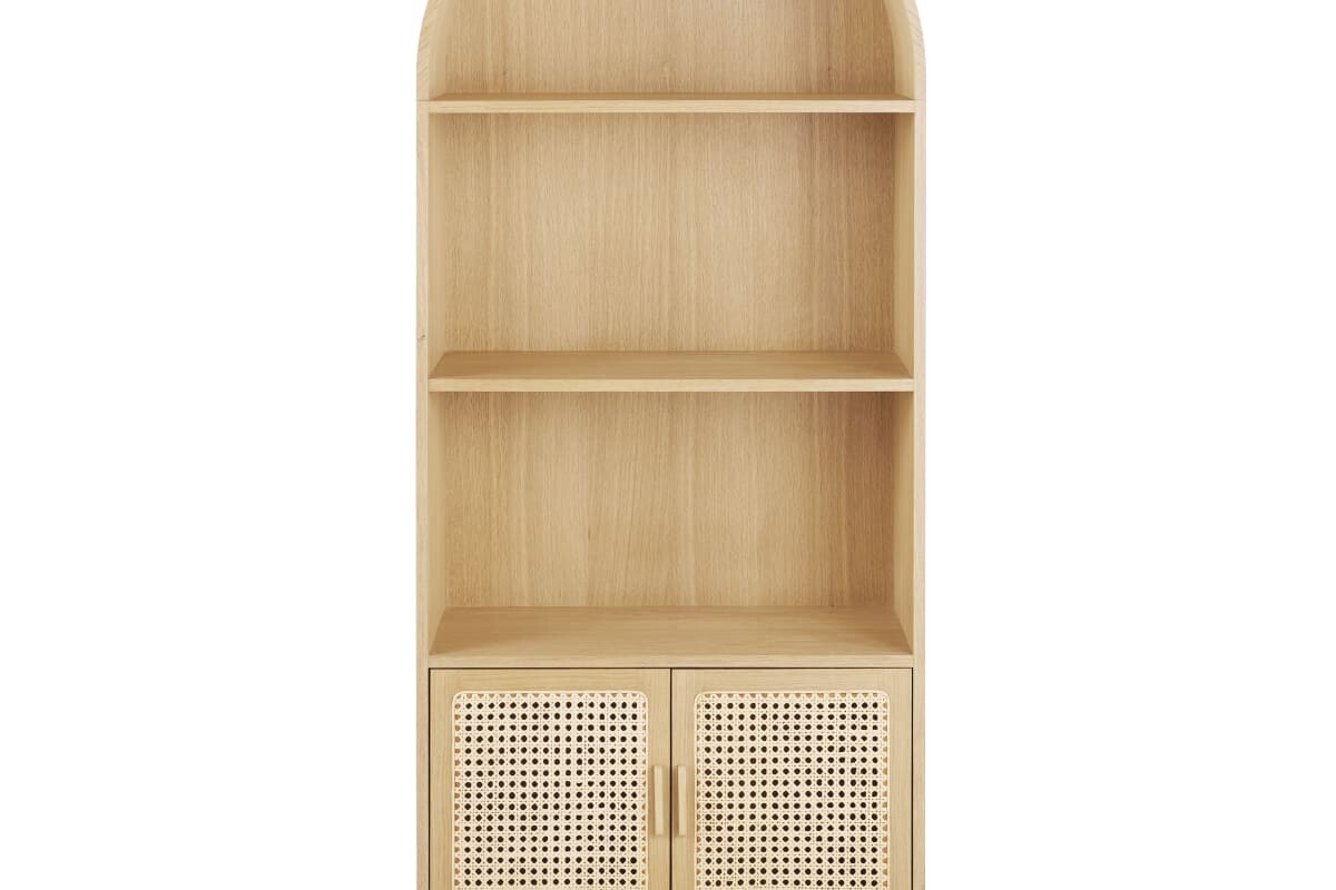 Libreria CANOPY Maisons du Monde con nicchie e ante intrecciate