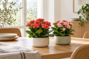 Kalanchoe sul davanzale, sei settimane di notti lunghe preparano i fiori d’inverno