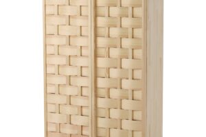 Mobile IKEA PS 2026 in pino con ante intrecciate