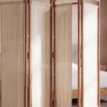 Paravento Maisons du Monde LUCAS in legno di ontano e juta écru