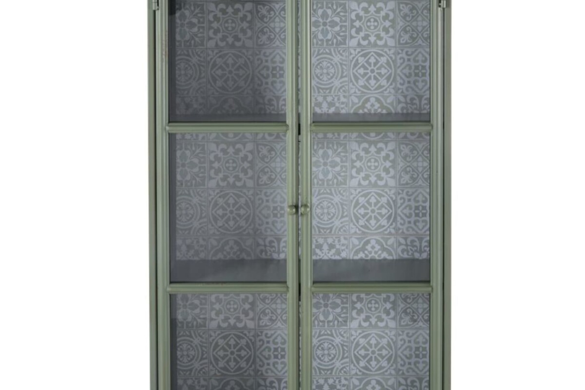 Vetrina MATHILDA Maisons du Monde in acciaio verde chiaro