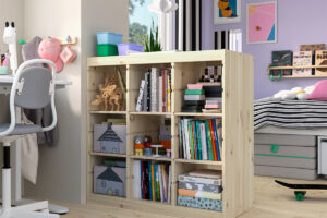 La nuova TROFAST di IKEA divide la cameretta con giochi accessibili da due lati