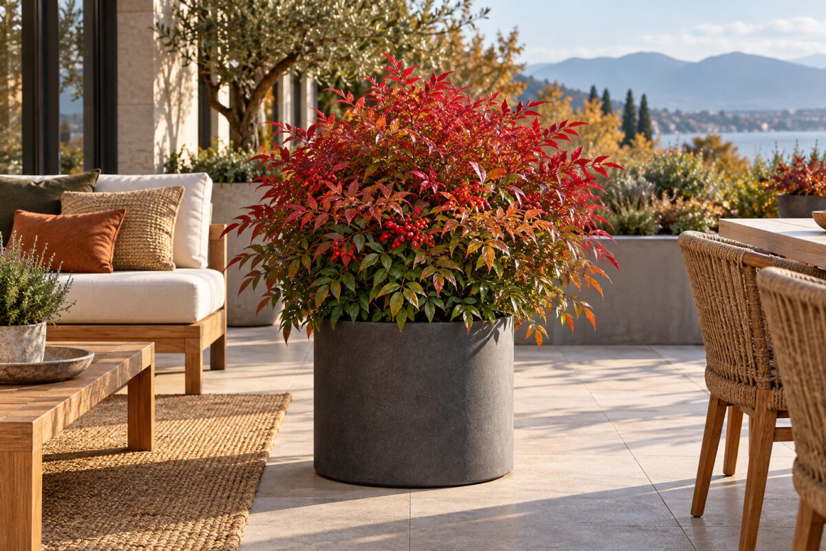 Come valorizzare la Nandina sul terrazzo: i materiali e i colori di vaso che esaltano le sue sfumature