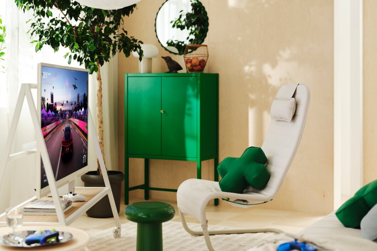 Controller sotto la seduta e schienale che segue il gioco: la nuova poltrona IKEA YXSTABY