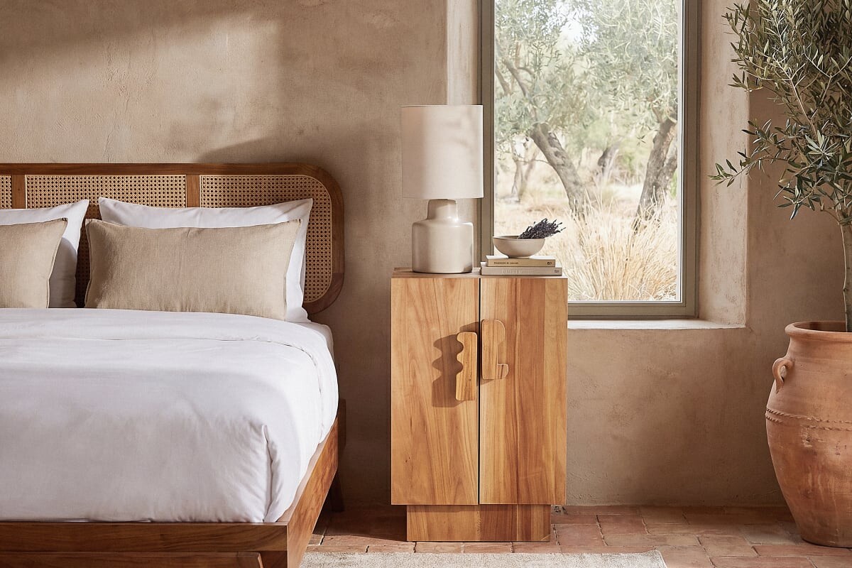 Il nuovo Manon di Maisons du Monde chiude il disordine accanto al letto in 48 centimetri