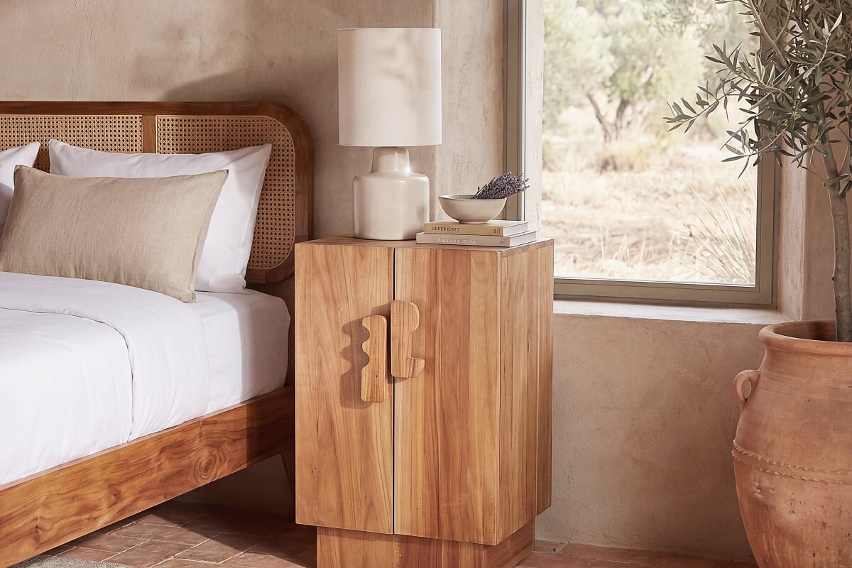 Mobiletto Manon di Maisons du Monde visto frontalmente con due ante