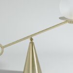 Lampada articolata Arena di Maisons du Monde in acciaio dorato e vetro opaco
