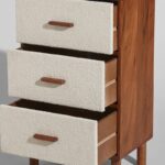 Mobiletto BRUCE di Maisons du Monde con tre cassetti ecru